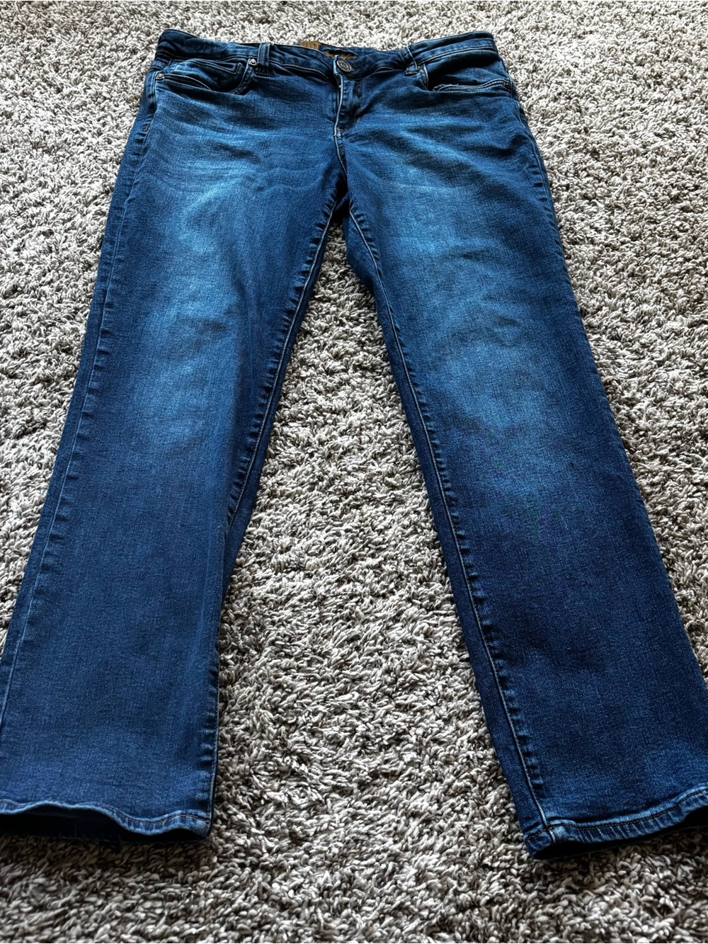Kut from the Kloth Women's KATY Blue Boot Cut Jeans 12